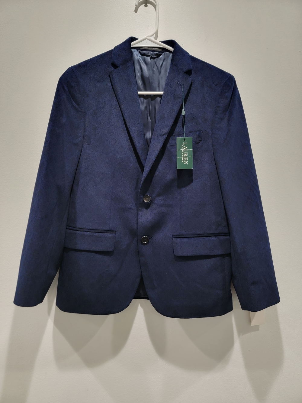 🆕️Ralph Lauren Boys Navy Blue Two-Button Blazer Size 14R